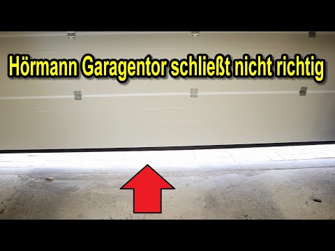 Hörmann garage door not closing properly - door does not close completely - adjust end stop