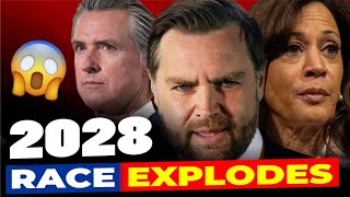 2028 US Presidential Race Explodes! Harris vs Newsom & JD Vance Leads GOP | Latest Polls Breakdown
