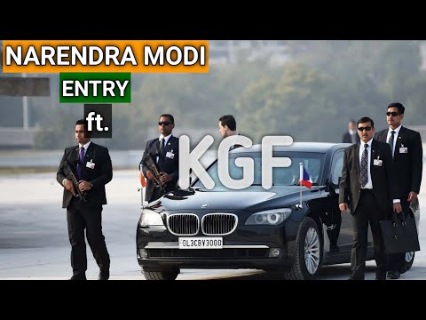 नरेंद्र मोदी की ग्रैंड एंट्री। |Grand entry of Narendra Modi ft. KGF Style BGM