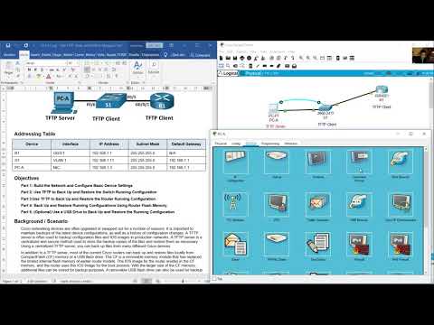 10.6.12 Lab - Use TFTP, Flash, and USB to Manage Configuration Files - Packet Tracer
