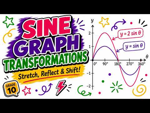 Transforming Sine Graphs | Stretch & Shift Sine Graphs | Grade 10 CAPS Maths