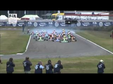 CIK FIA EUROPEAN CHAMPIONSHIP 2014 EVENT 4 ROUND 2 KZ2 KZ ACEDEMY TROPHY PREFINALS