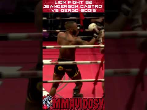 Knockout Lion Fight 62 - Jeanderson Castro vs Gergo Bodis #shorts #muaythai #lionfight