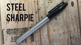 How to Make a Steel Sharpie (without a lathe) - DIY