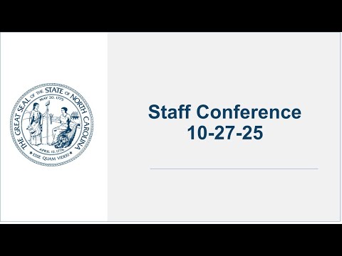 Staff Conference - 10/27/2025