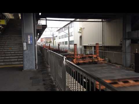 長岡京駅 EF66工臨通過 2015/12