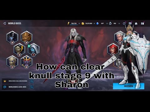 How clear knull stage 9 with Sharon without support with Cyclops lead
