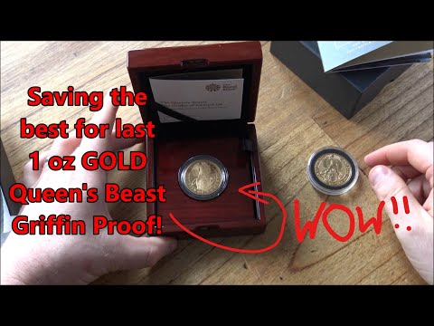 1 oz GOLD Queen's Beast Griffin of Edward from the Royal Mint - WOW!!!