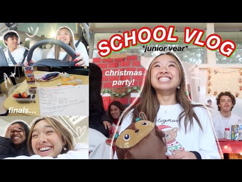 SCHOOL VLOG *junior year* | finals, parties, & more! Vlogmas Day 15!