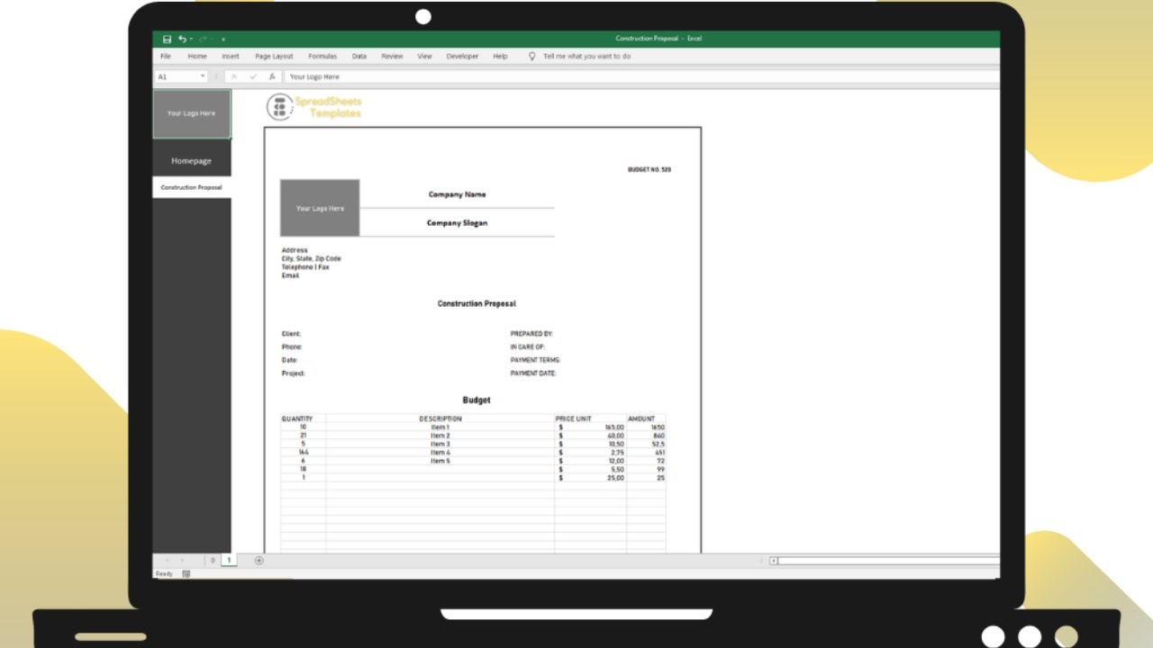 Construction Proposal Template