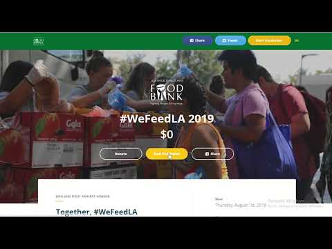 How to fundraise for the Los Angeles Regional Food Bank (in 60 seconds)