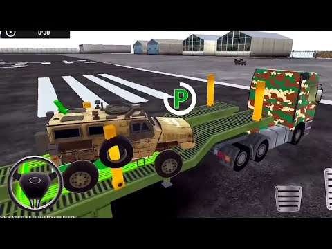 US Army Vehicle Driving Transporter Truck - Cargo Airplane Simulator 2021  #gaming #gameplay 