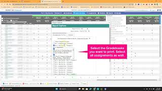 Print Aeries Gradebook