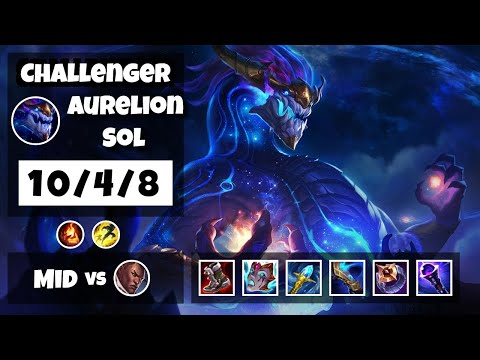 Aurelion Sol vs Lucian NA Challenger MID (10/4/8) - v11.14