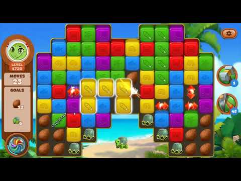 Lost Island Blast Adventure Level 1720 NO BOOSTERS - A S GAMING