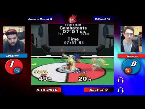 DePaul Smashfest #5 (Melee) Losers Bracket - SOEXTRA (Falco) vs. Unsure (Fox)