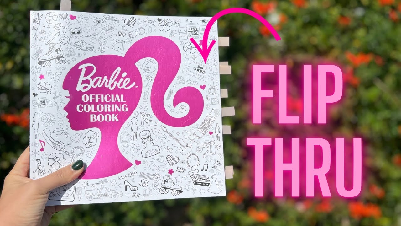 Barbie Official Coloring Book 📕- Flip Through! 