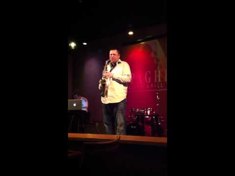 Anthony Long on sax at Spaghettini Jazz club