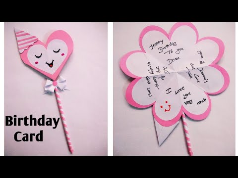 Birthday Card Drawing Easy Beautiful Handmade Birthday Greeting Card