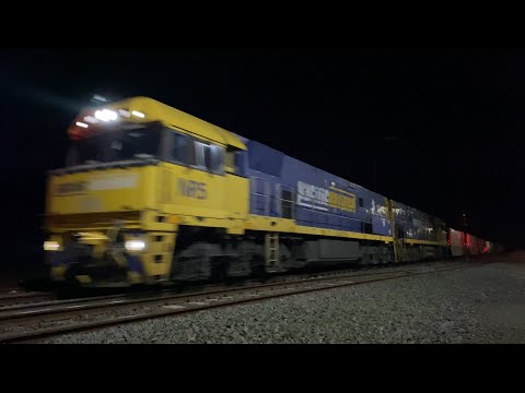 3MP5 Pacific National intermodal with NR5 and NR17 at Gheringhap headed for Perth WA 20/5/2025