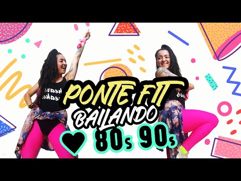 BAILA en CASA: MÚSICA RETRO 80s Y 90s - CARDIO DANCE - Non stop Zumba Fitness class- Natalia Vanq