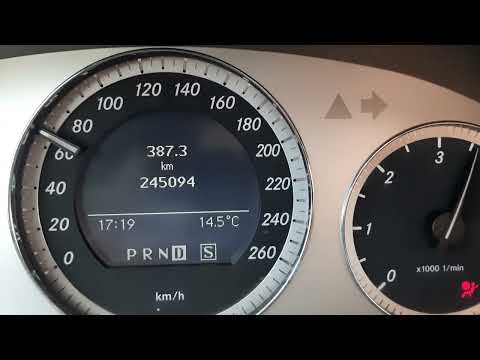 Mercedes C-klass (w204) 220cdi (170 hp) acceleration 0-150 km/h