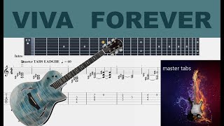 #VIVA FOREVER#SPICE GIRLS#|Guitar Tab| TUTORIAL#Mastertabs#BestFreeYoutubeMusic#FREE GUITAR ALL EASY