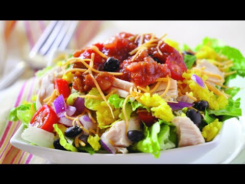 How to Make Chicken Taco Salad Recipe A Healthy Taco Salad!