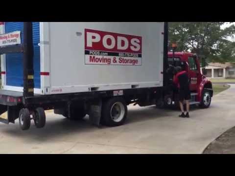 How PODS delivers and picks up their "no tip" containers PODZILLA