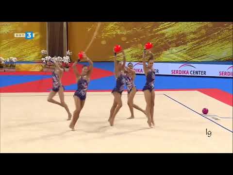 Group Spain 3 Balls 2 Ropes Final World RG Championships Sofia 2018