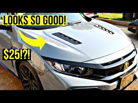 How To: Universal Hood Vents for $25!! (10th Gen Civic)