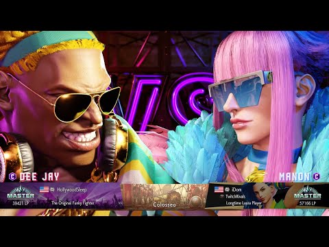 HollywoodSleep (Dee Jay) vs iDom (Manon) Ranked Match Set (Street Fighter 6)