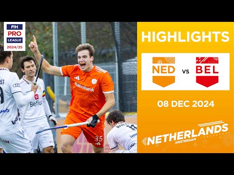 FIH Hockey Pro League 2024-25 Highlights: Netherlands vs Belgium (M) | Match 2