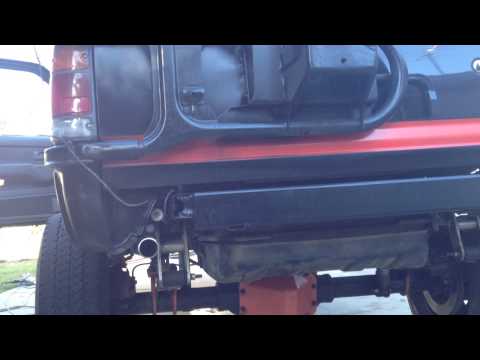Isuzu rodeo 3.2 true dual exhaust, 2 1/4 walker catalytic converters and 2 1/4 thrush turbos.