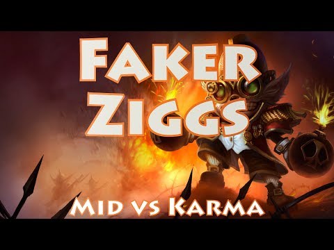 SKT T1 Faker, Ziggs vs Karma