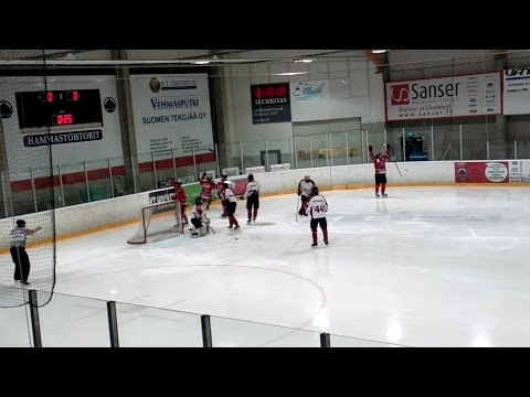 B-Ässät-Kiekko-Laser 18.3.2017. Roope Elon 1-0 maali.