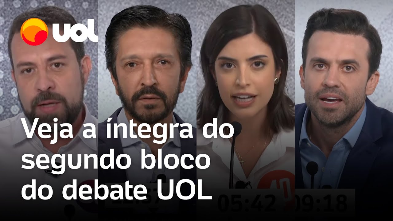 Debate UOL: Marçal ataca Tabata, Nunes e Boulos trocam acusações e mais; veja a íntegra do 2º bloco