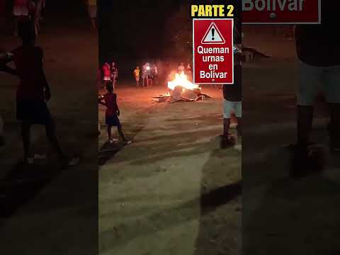 🗳️🔥 Emergencia en Bolívar: incendian urnas y cubículos electorales en Barraca Vieja P2