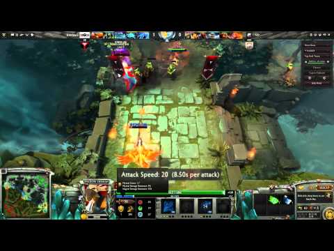 Lowest attack speed on The International 2015 — VP vs EHOME