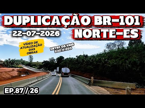 DUPLICAÇÃO DA BR101 NORTE-ES (VÍDEO DE ATUALIZAÇÃO DAS OBRAS) #br101 #espiritosanto #obras #contorno