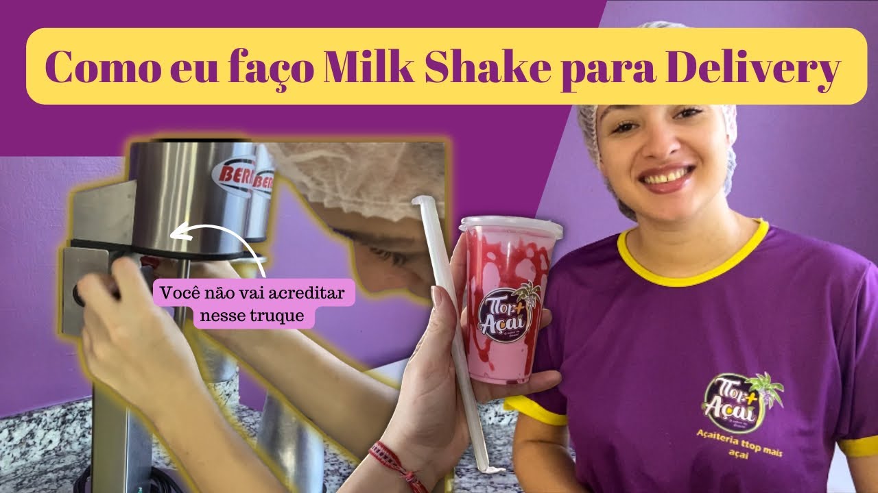 Como fazer milk-shake para delivery | Venda Mais Milk-shake