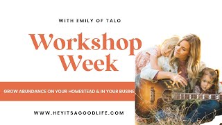 Workshop Week | Live with Emily of Tal-O talking all things tallow, skin care, self care, money&more
