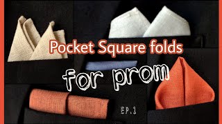 How to fold a pocket square for prom.