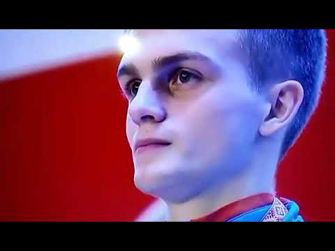 Kibedy Gordon (19) medal ceremony at the European Championships 2019 Minsk