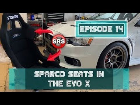 Evo X SPARCO Seat Install with NO DASH WARNING CODES!!!
