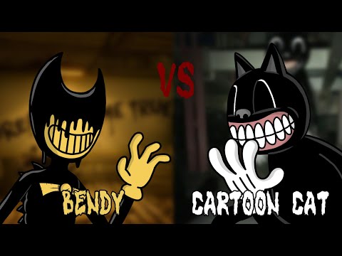 Bendy vs Cartoon Cat (Cringe Flipaclip animation)