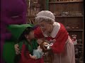 Barney Waiting For Santa 1990 Let S All Do A Little Tapping Jolly Old St Nicholas
