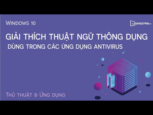 Giải thích các thuật ngữ dùng trong Antivirus