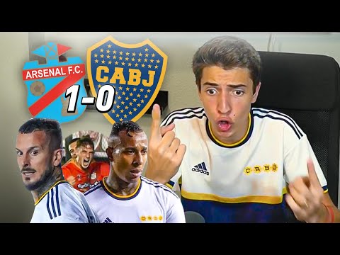 ARSENAL 1 - BOCA JRS 0 - REACCION PICANTE Hincha de Boca - LPF Fecha 18 - Toto Bordieri