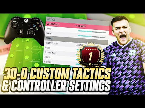 MY 1ST IN THE WORLD CUSTOM TACTICS & CONTROLLER SETTINGS!! BEST 30-0 FIFA 20 TACTICS ULTIMATE TEAM!!